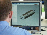 CAD-Arbeitsplatz im Büro von Rolltec GmbH